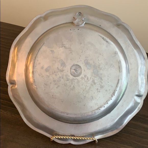 Pewter decorative DEER PLATE - Picture 2 of 4